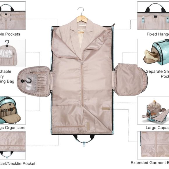 MODOKER BAG - Carry on Modocker Bag for Travel - Garment Bag - Duffel Bag - Picture 3 of 10